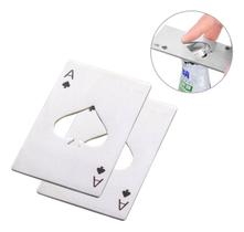 Abridor de Garrafa Inox Cerveja Carta Baralho As Espada 2 Und