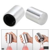 Abridor de Garrafa Magnético de Plástico e Inox 8,5X5cm CLINK