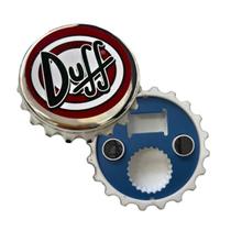 Abridor de Garrafa Personalizado Magnetico Cerveja Tampinha Duff Metal Decoração Geek Presentes Os Simpsons