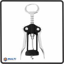 Abridor de garrafa saca rolha de metal/plástico