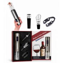 Abridor De Garrafa Vinho Automático Elétrico Kit 4 Peças