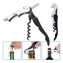 Abridor de Garrafa Vinho Saca Rolhas Aço Inox Cores Variadas Abridor de Garrafa Vinho Saca Rolhas Aço Inox Cores Variadas