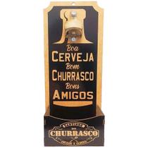 Abridor De Garrafas E Suporte Tampinhas Beer Decor