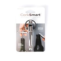 Abridor de garrafas KEY SMART CorkSmart 2 em 1 Chaveiro de vinho
