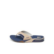 Abridor de garrafas masculino Flip Flop REEF Fanning bronzeado/azul/castanho tamanho 10