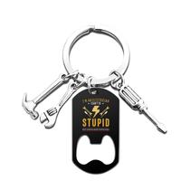 Abridor de garrafas multiferramentas Keychain Funny Electricist Abridor de garrafas multiferramentas Keychain Funny Electricist