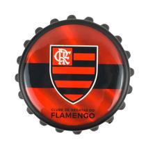 Abridor de garrafas tampa 8x8cm - flamengo