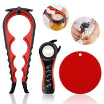 Abridor de jarras HUMANFUN 5 em 1 multifuncional para mãos fracas Abridor de jarras HUMANFUN 5 em 1 multifuncional para mãos fracas
