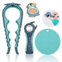 Abridor de jarras HUMANFUN 5 em 1 multifuncional para mãos fracas Abridor de jarras HUMANFUN 5 em 1 multifuncional para mãos fracas