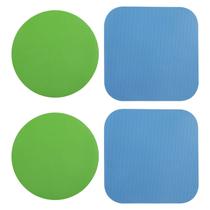 Abridor de jarras LUTER Rubber, silicone multifuncional, 4 peças, azul claro, verde Abridor de jarras LUTER Rubber, silicone multifuncional, 4 peças, azul claro, verde