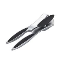 Abridor de latas Cook em aço inox A17,2cm preto Resistente e Apoio para pegar