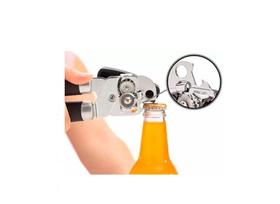 Abridor De Latas E Garrafa Tipo Americano Manivela Aço Inox - XH Abridor De Latas E Garrafa Tipo Americano Manivela Aço Inox - XH