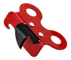 Abridor de Latas Pequeno Inox Weck 13cm Vermelho Portatil