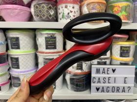 Abridor de Latas Tupperware Preto e Vermelho