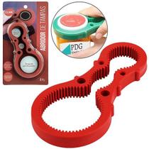 Abridor de tampas em borracha abre potes tampa apertada