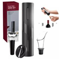 Abridor de Vinho Automático a Bateria - Design Compacto Black