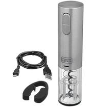 Abridor De Vinho Black+Decker Em Inox Gourmand Gris
