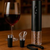 Abridor De Vinho Com Cortador E Abridor Prático