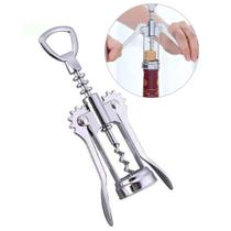 Abridor De Vinho E Cerveja Multiuso Saca Rolhas Bebidas Aço