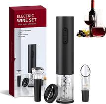 Abridor de vinho elétrico 4 peças - Completo Mais vendido - Lindo presente