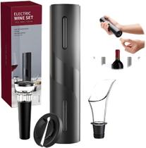 Abridor de vinho elétrico 4 peças - Completo Mais vendido - Lindo presente