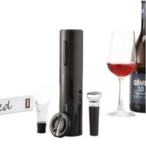 Abridor de Vinho Elétrico Automático com Saca Rolhas Inox e Design Elegante