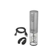 Abridor de vinho em inox Black Decker w10 bivolt cinza Abridor de vinho em inox Black Decker w10 bivolt cinza