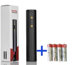 Abridor De Vinho Garrafa Automático Saca Rolhas Elétrico + 04 pilhas