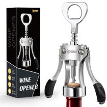 Abridor de vinho IPOW Zinc Alloy Wing Rolhas Silver Abridor de vinho IPOW Zinc Alloy Wing Rolhas Silver