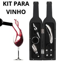 Abridor De Vinho Profissional Saca Rolha De Inox Acessórios Sommelier Kit Vinhos Dosador Tampa