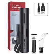 Abridor De Vinho Saca Rolhas Elétrico Potente Usb