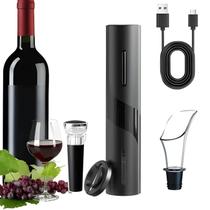Abridor De Vinho Saca Rolhas Elétrico Usb Premium