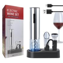 Abridor Elétrico de Vinho Oaklete Kit Recarregável 6 em 1