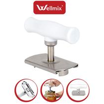 Abridor Frascos E Potes AÇo Inox Resistente Branco Wellmix