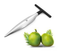 Abridor Furador Coco Verde Em Aço Inox . Abra Coco
