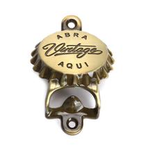 Abridor Garrafa De Cerveja Tampa Vintage Várias Cores Metal Zamac Decoração