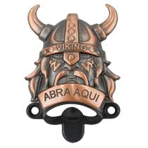 Abridor Garrafa de Cerveja Viking Abra Aqui 1 Peça Decoração Metal Resistente