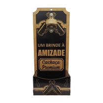 Abridor Garrafa Parede Frase Um Brinde a Amizade Mdf Madeira Abridor Garrafa Parede Frase Um Brinde a Amizade Mdf Madeira