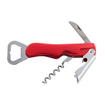 Abridor Garrafa/Saca Rolhas Veneza Vermelho Brinox 2310-323