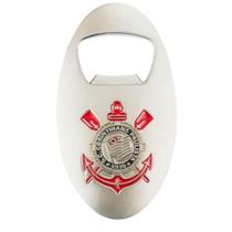 Abridor Garrafas Prateado Com Ímã Corinthians - Mileno