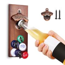 Abridor magnético de garrafas de cerveja, presente Eieymct montado na parede para homens Abridor magnético de garrafas de cerveja, presente Eieymct montado na parede para homens
