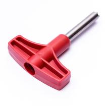 Abridor para coco de inox com cabo vermelho 13 cm - Lares