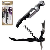 Abridor Saca-Rolha Canivete Papagaio 12 cm Inox 3 em 1 Abridor Saca-Rolha Canivete Papagaio 12 cm Inox 3 em 1