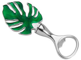 Abridor Tropical Costela de Adão Luxo Verde e Prata 11cm Rojemac