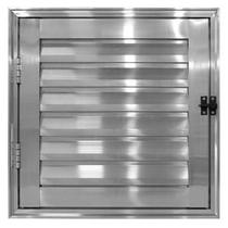 Abrigo Alçapão de Abrir Alumínio Brilhante 45x45