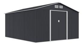 Abrigo De Jardim Aço Casa Container Exterior 322x277x203cm Cinza Abrigo De Jardim Aço Casa Container Exterior 322x277x203cm Cinza