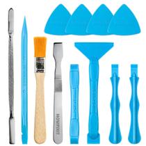 Abrindo o kit de ferramentas Pry HowFixIt com ESD Spudgers, Brush