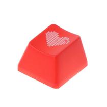 ABS Backlit ENTER/ESC Keycap Red Love Heart for Mechanical Keyboard Keycap - White