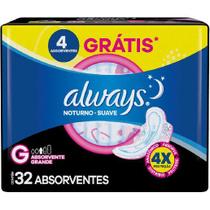 Absorv.always noturno suave.c/ abas com 32unid