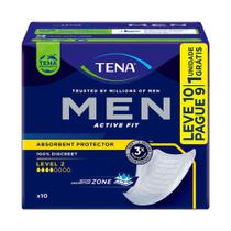 Absorvent Protetor Masculino para Incontinência Urinária Tena Men Active Fit L10 P9